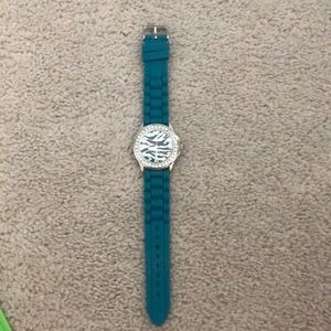 Zebra and Teal watch